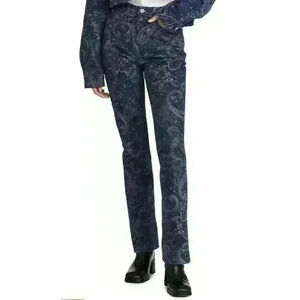 Women's WeWoreWhat Revolve Icon Night Sky Blue Paisley Jeans. Size 26